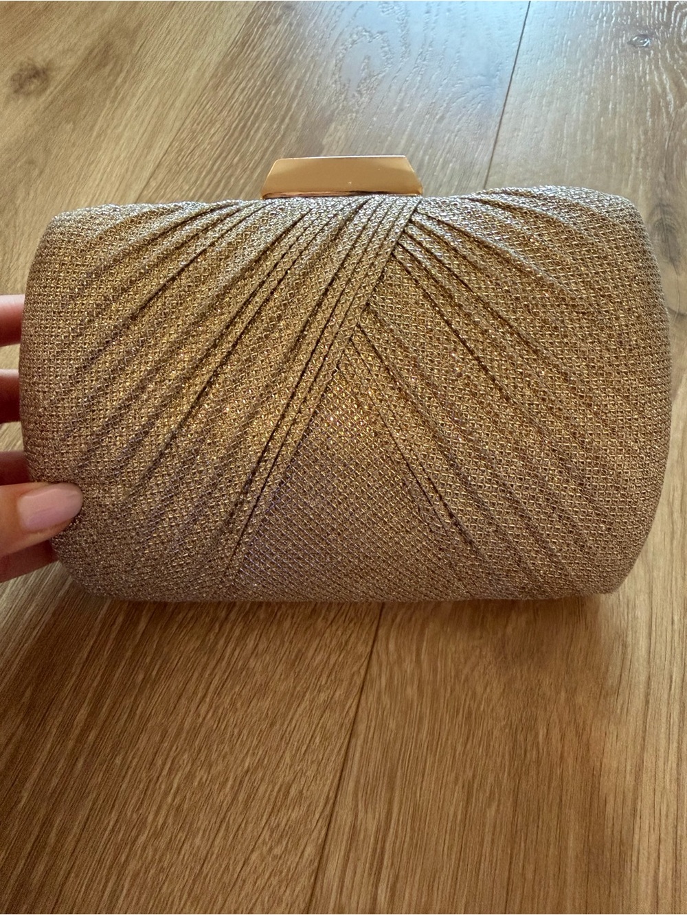 Metallic Gold Evening Clutch Bag